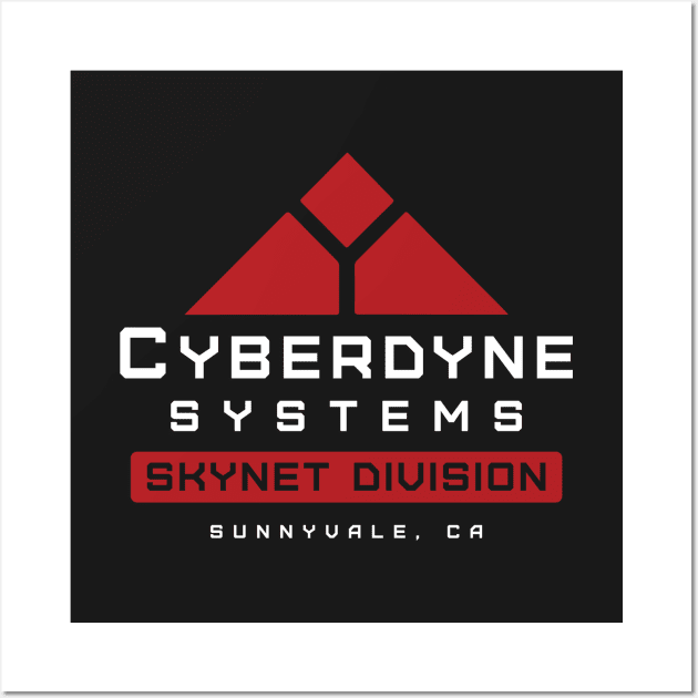 Cyberdyne Systems Skynet Division T-shirt Wall Art by dumbshirts